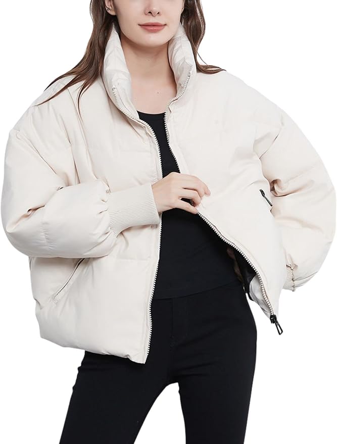 Blush Breeze | Women's Puffer Winter Jacket