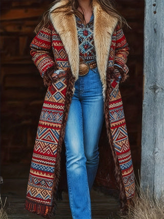 Boho Chic Faux Fur Coat | Women's Winter Coat 10