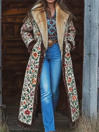 Boho Chic Faux Fur Coat | Women's Winter Coat 6