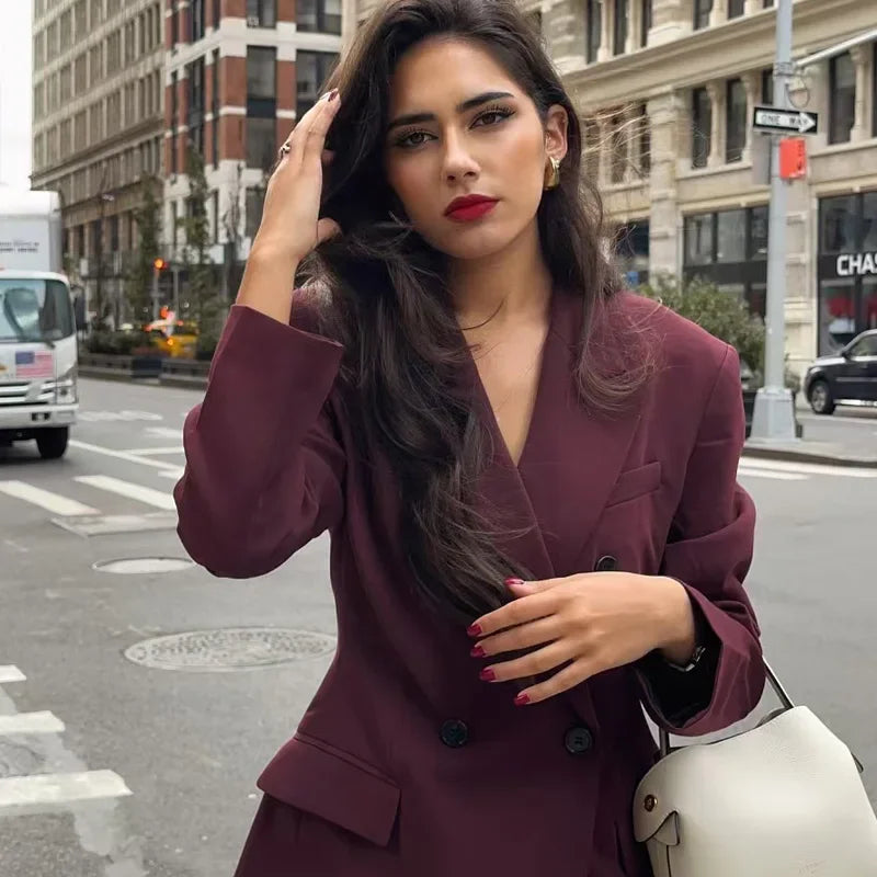 Double-Breasted Blazer | Women's Tailored Jacket