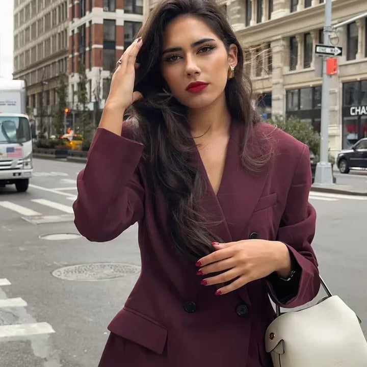 Double-Breasted Blazer | Women's Tailored Jacket