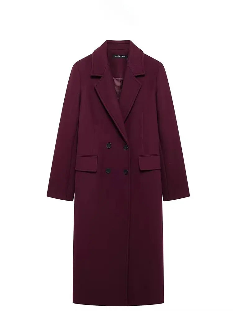 Double Breasted Women's Coat | Winter Coats Women