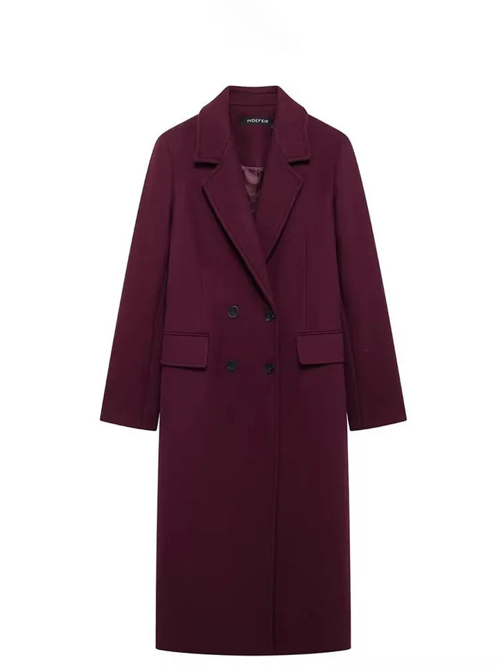 Double Breasted Women's Coat | Winter Coats Women