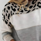 Cheyenne Sweater, women's leopard print sweater - view 2