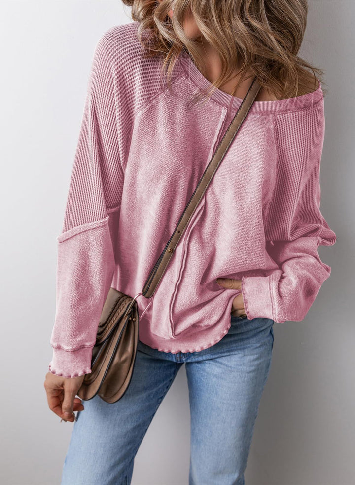 Casual Crew Neck Long Sleeve Sweatshirt | Everyday Essential