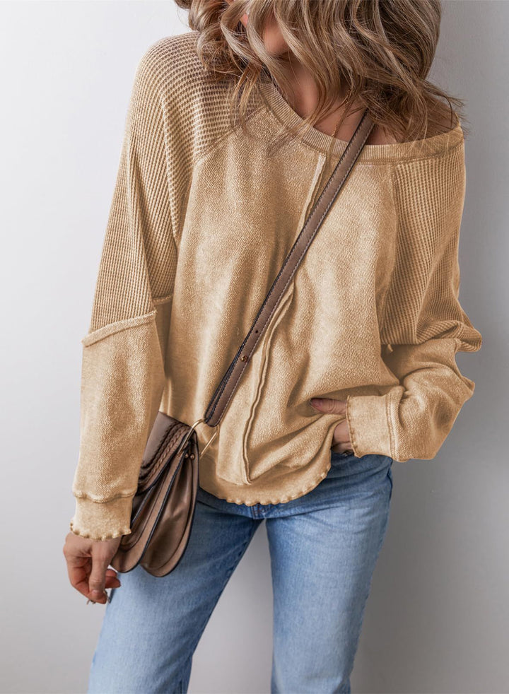 Casual Crew Neck Long Sleeve Sweatshirt | Everyday Essential