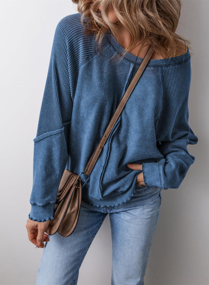 Casual Crew Neck Long Sleeve Sweatshirt | Everyday Essential