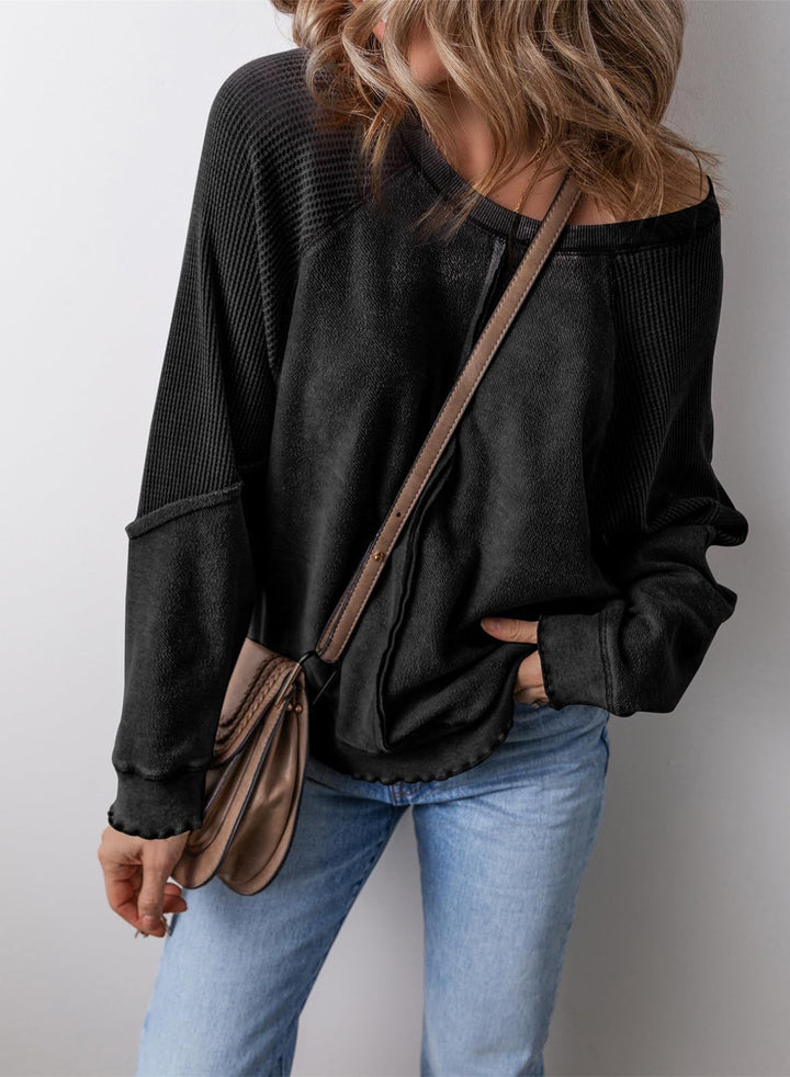 Casual Crew Neck Long Sleeve Sweatshirt | Everyday Essential
