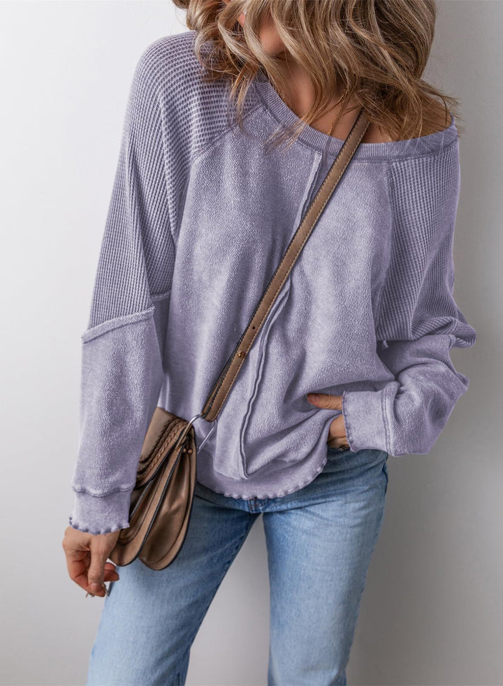 Casual Crew Neck Long Sleeve Sweatshirt | Everyday Essential