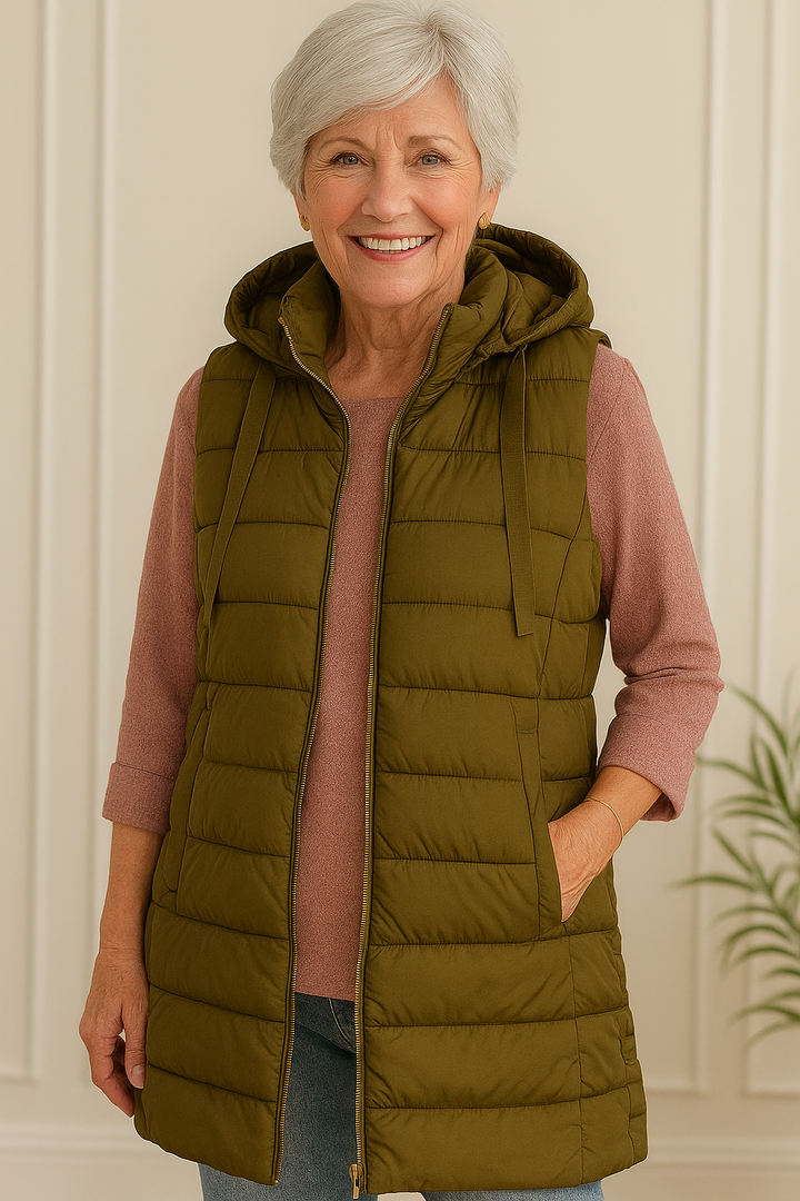 Casual Sleeveless Long Vest | Women's Long Gilet