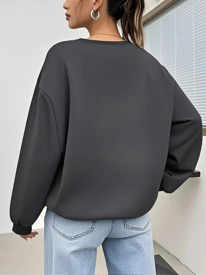 Casual Women's Oversized Hoodie | Fleece Sweatshirt