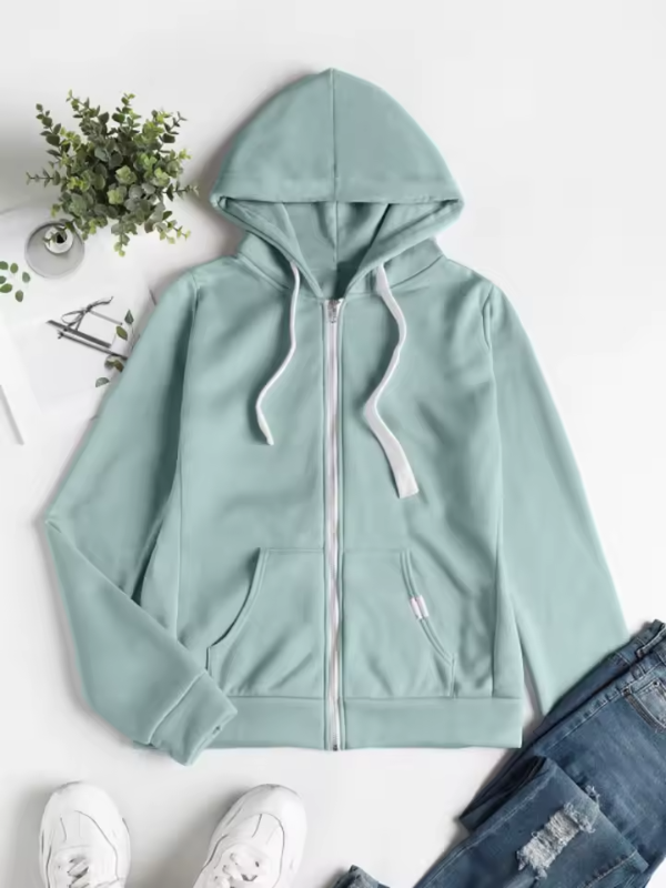 Casual Zip-Up Hoodie | Women's Sweatshirt for Everyday Wear
