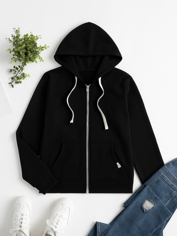 Casual Zip-Up Hoodie | Women's Sweatshirt for Everyday Wear
