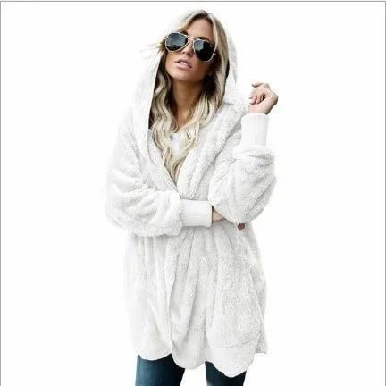 Cathy | Double Fleece Cardigan Coat Womens for Autumn Winter
