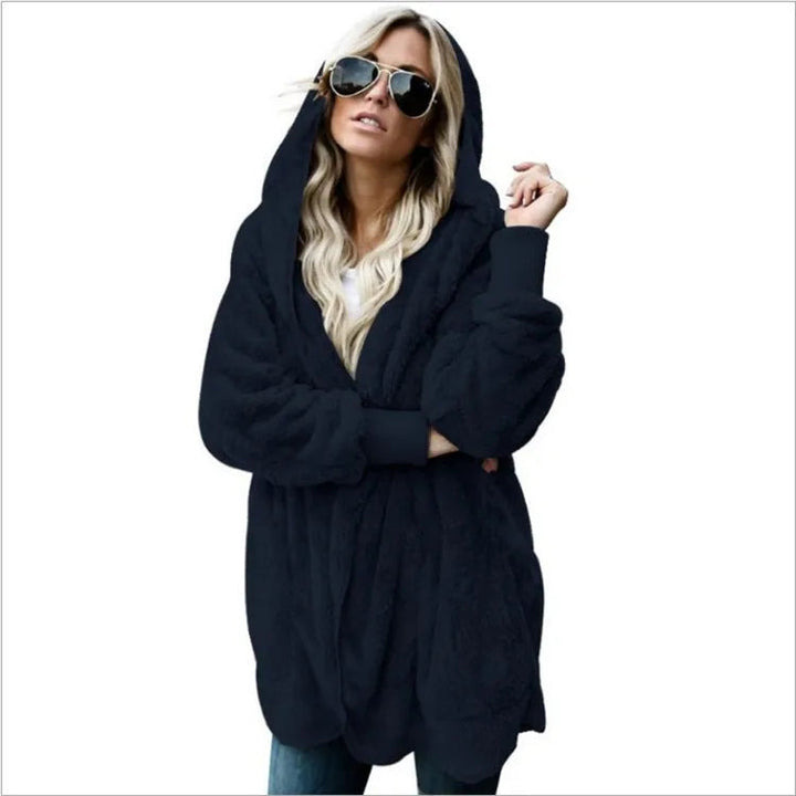 Cathy | Double Fleece Cardigan Coat Womens for Autumn Winter