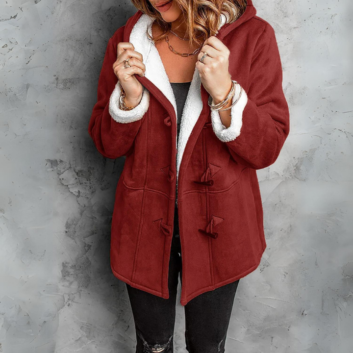 Celeste | Women's Plush Hooded Toggle Winter Coat