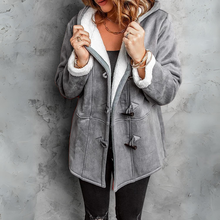 Celeste | Women's Plush Hooded Toggle Winter Coat