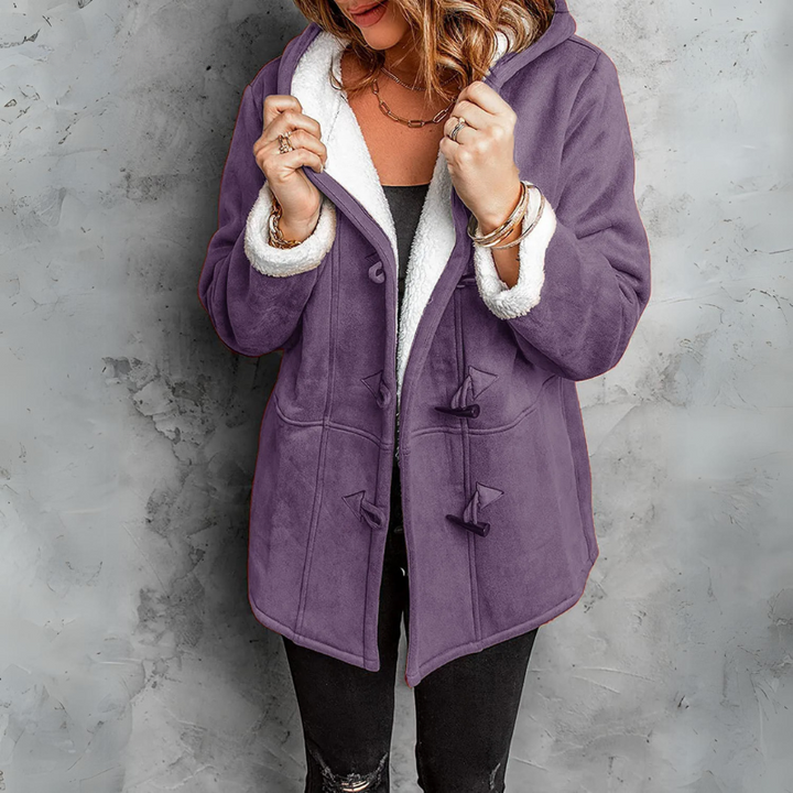 Celeste | Women's Plush Hooded Toggle Winter Coat