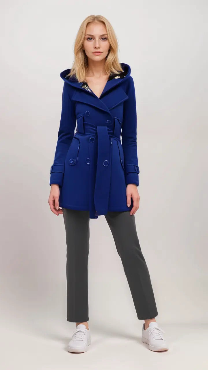 Checked Wool Coat Women | Stylish Winter Outerwear