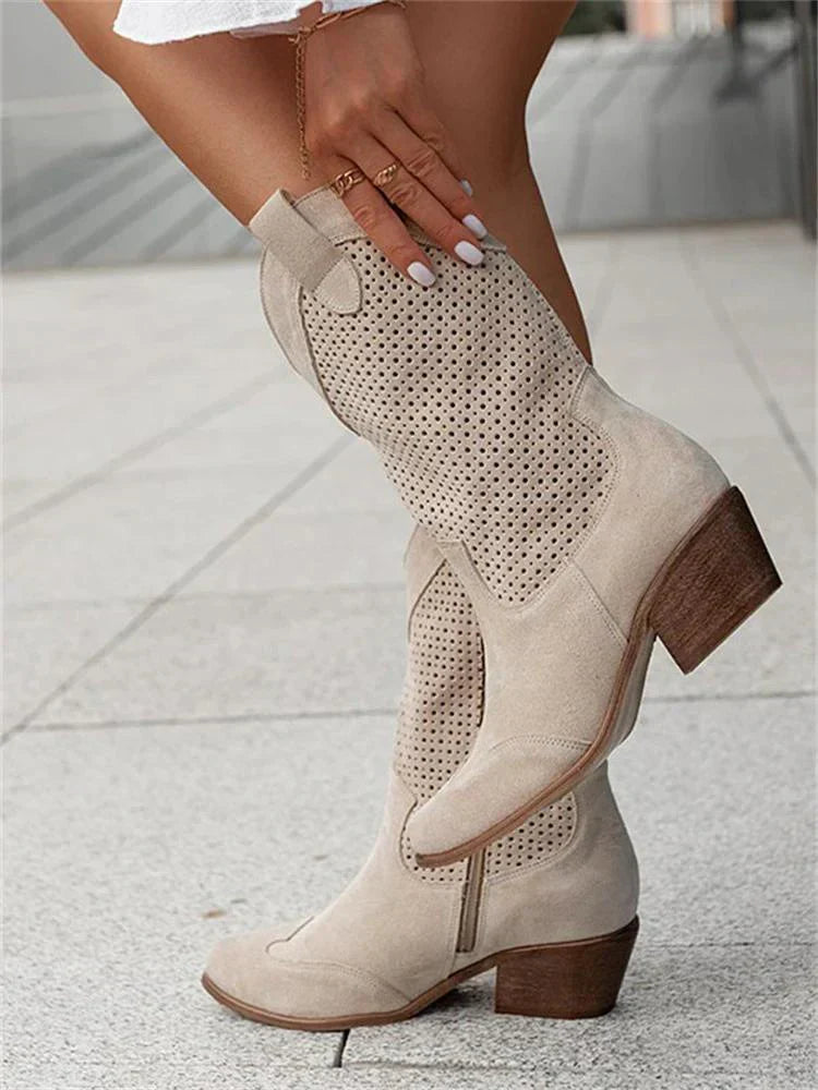 Chic Cowboy Boots | Women's Ankle Boots with Zip