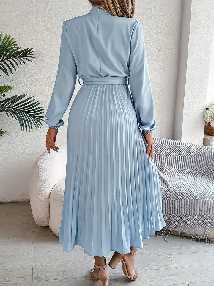 Chic Pleated Midi Dress | Women's Formal Dress