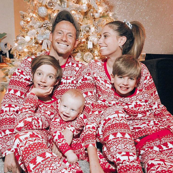 Christmas Family Matching Pajamas Set | Elk Print PJs