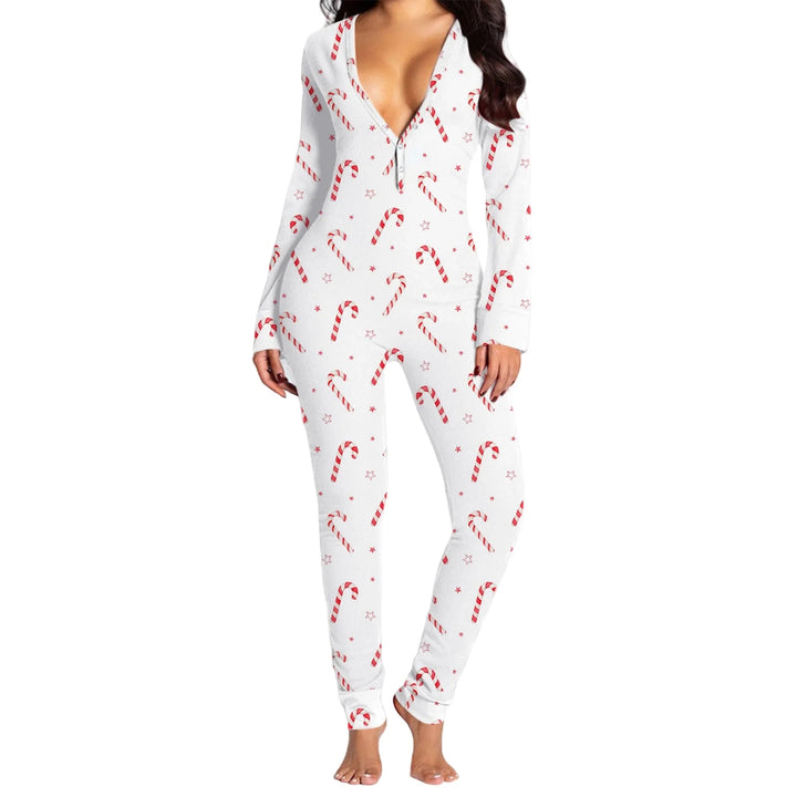 Christmas Pajama Jumpsuit | Women's Pajamas Set