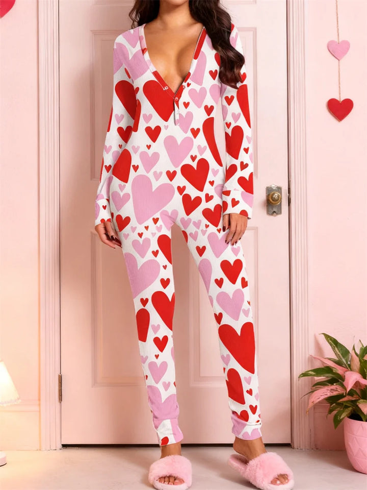 Christmas Pajama Jumpsuit | Women's Pajamas Set