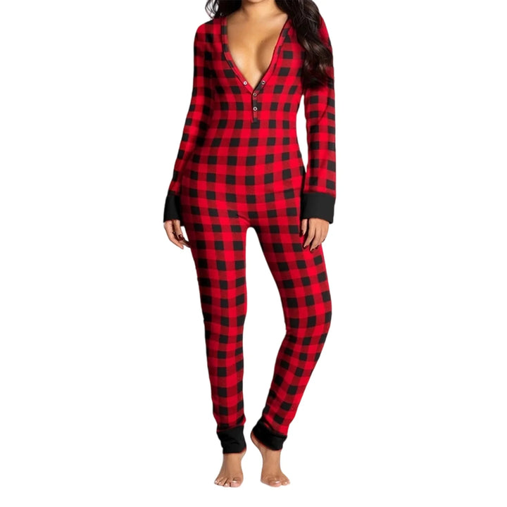 Christmas Pajama Jumpsuit | Women's Pajamas Set