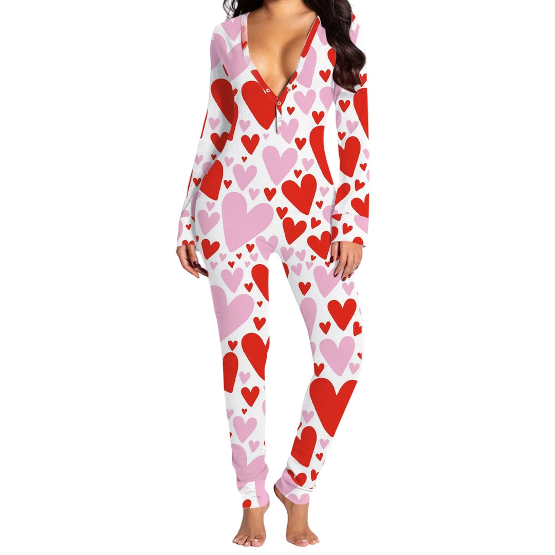 Christmas Pajama Jumpsuit | Women's Pajamas Set