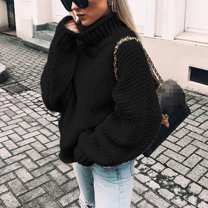 Chunky Knit Turtleneck Jumper | Women's Oversized Sweater