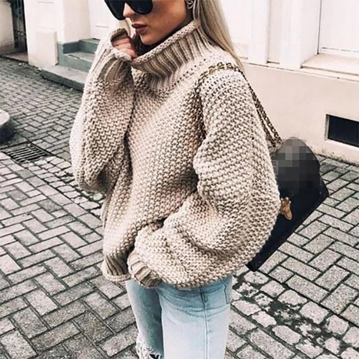 Chunky Knit Turtleneck Jumper | Women's Oversized Sweater