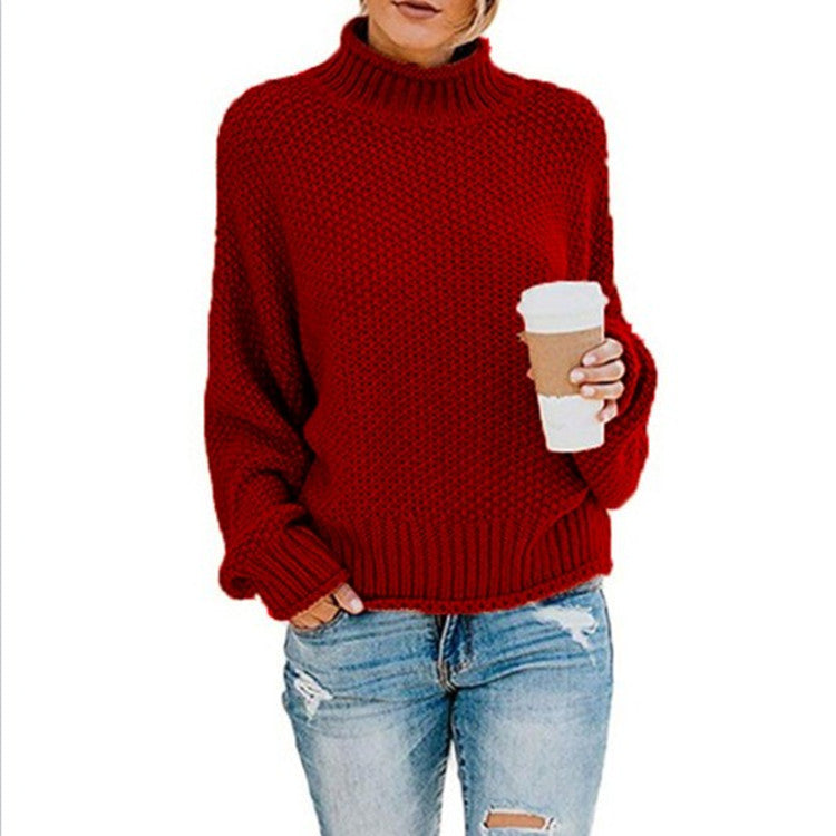 Chunky Knit Turtleneck Jumper | Women's Oversized Sweater