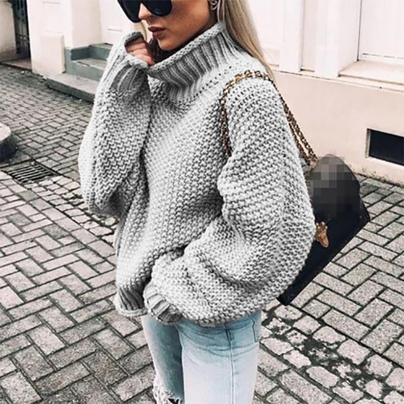 Chunky Knit Turtleneck Jumper | Women's Oversized Sweater