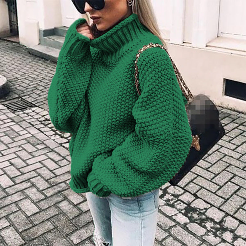 Chunky Knit Turtleneck Jumper | Women's Oversized Sweater