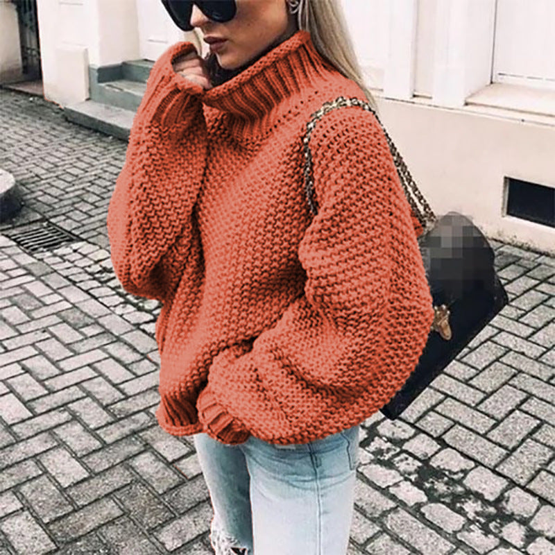 Chunky Knit Turtleneck Jumper | Women's Oversized Sweater