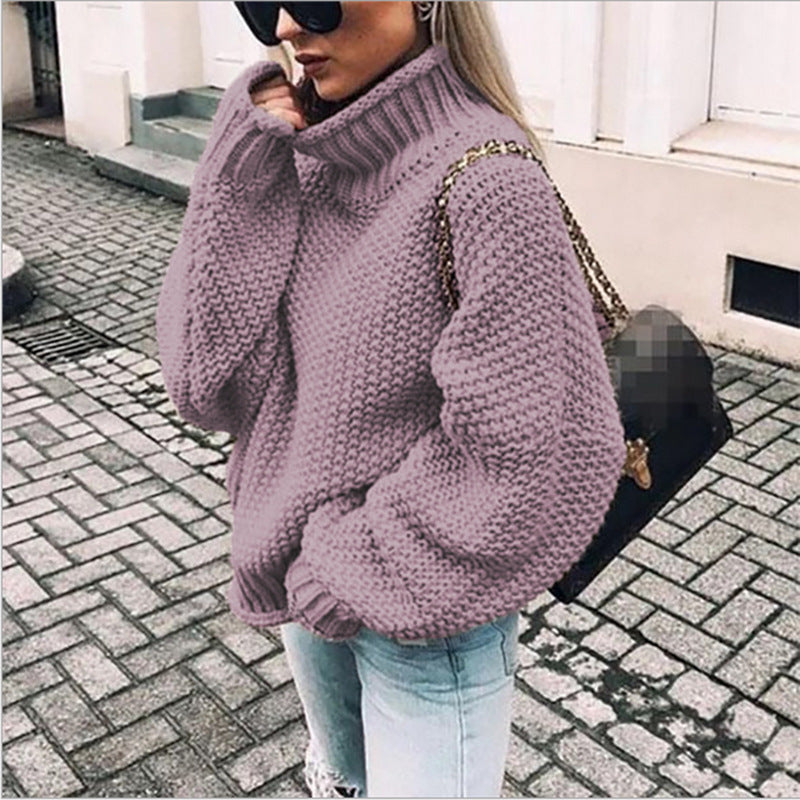 Chunky Knit Turtleneck Jumper | Women's Oversized Sweater