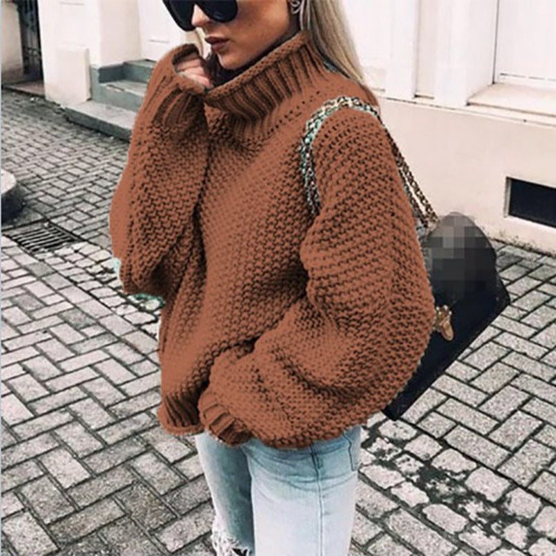 Chunky Knit Turtleneck Jumper | Women's Oversized Sweater