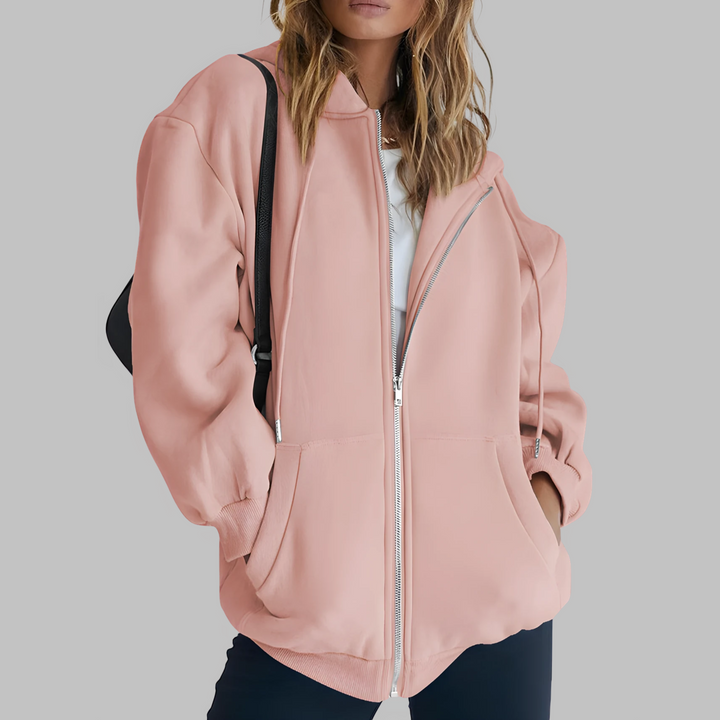 Classic Oversized Hooded Jacket | Zip Up Outerwear