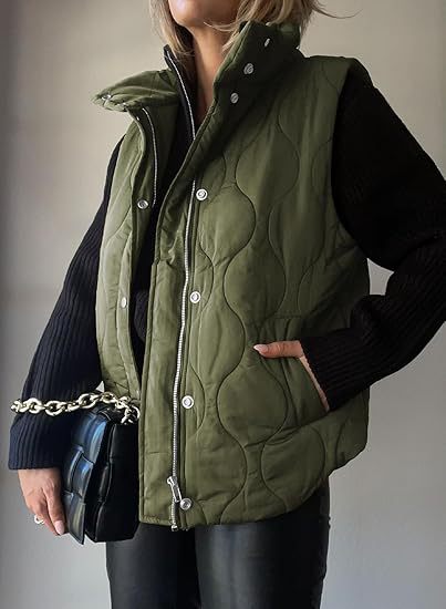 Classic Puffer Vest | Women's Stylish Zip Up Outerwear