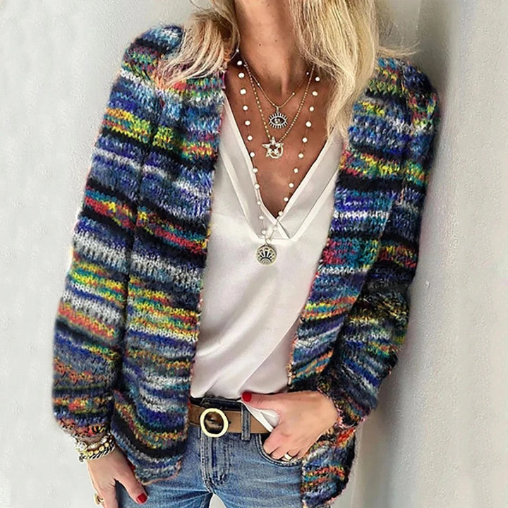 Colorful Knitted Cardigan | Women's Cardigan Sweater
