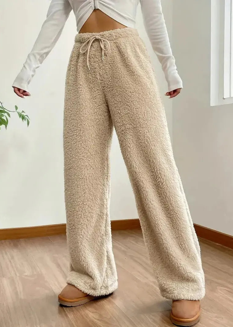Cozy Cotton Lounge Pants for Women | Relaxed Fit Wide Leg Pants