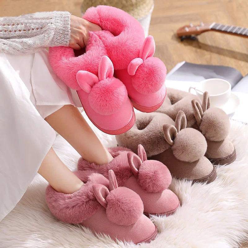 Cozy Faux Fur Slippers | Women's Indoor House Shoes