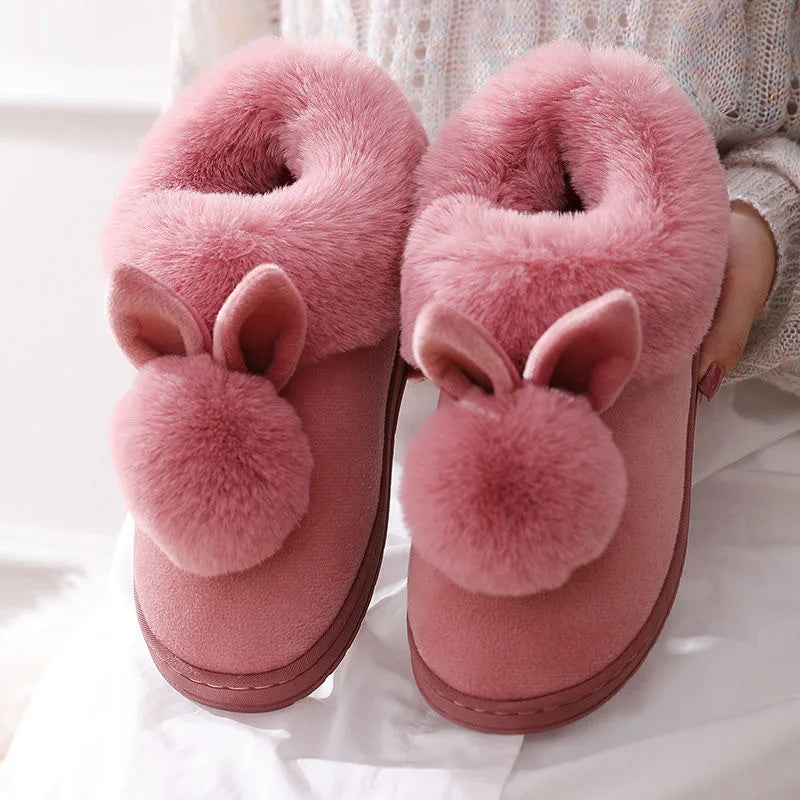 Cozy Faux Fur Slippers | Women's Indoor House Shoes