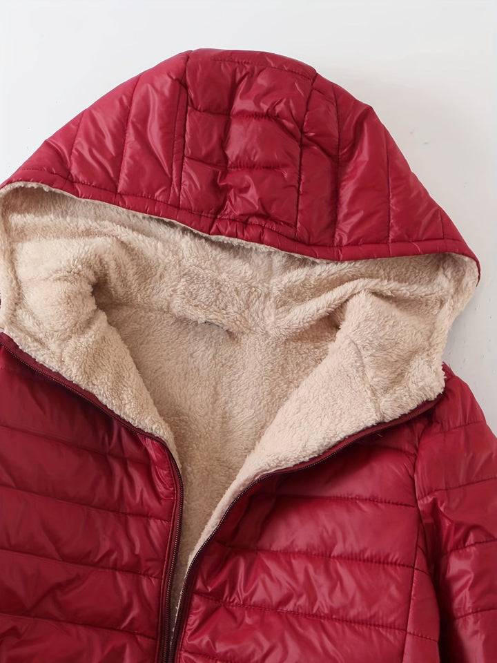 Cozy Fleece-Lined Puffer Jacket | Women's Winter Coat