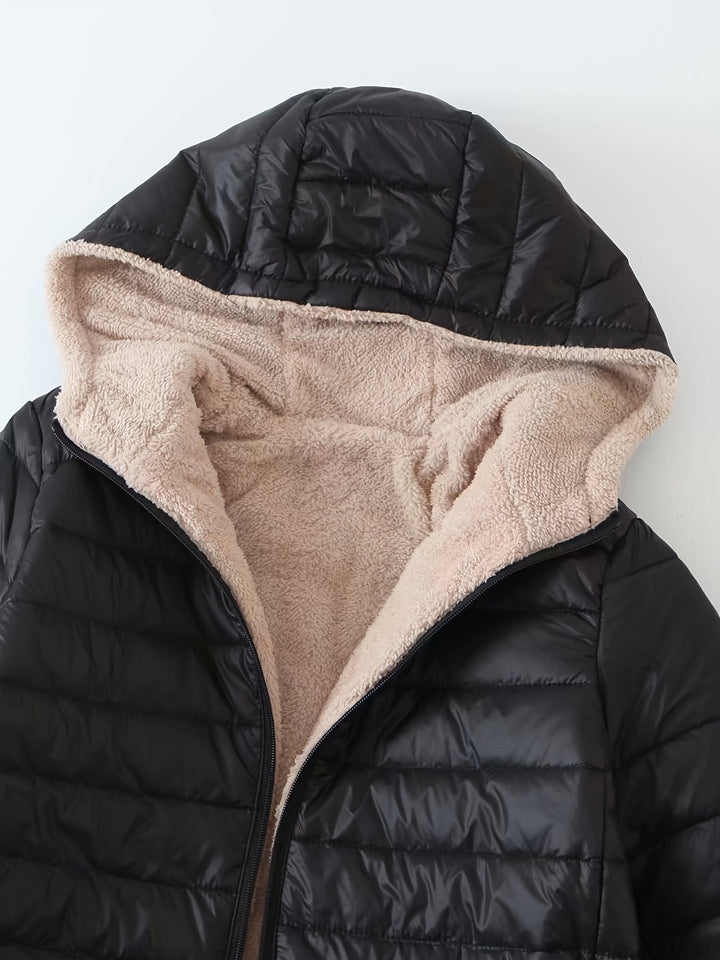 Cozy Fleece-Lined Puffer Jacket | Women's Winter Coat