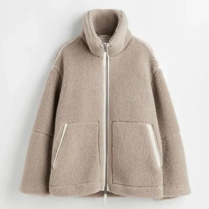 Cozy Loose Fit High Collar Women's Jacket | Winter Coats Women
