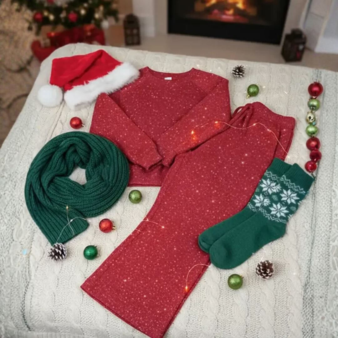 Cozy Two-Piece Set | Plus Size Women's Holiday Outfit
