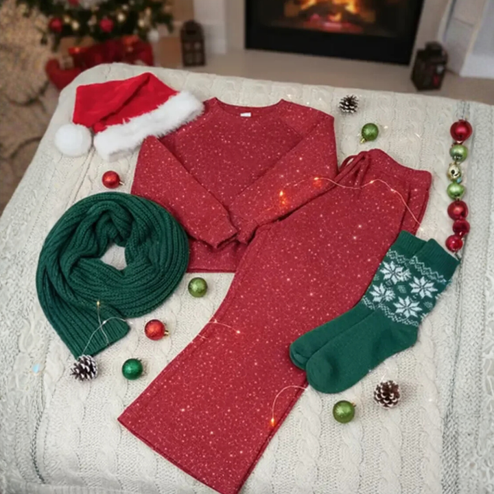 Cozy Two-Piece Set | Plus Size Women's Holiday Outfit
