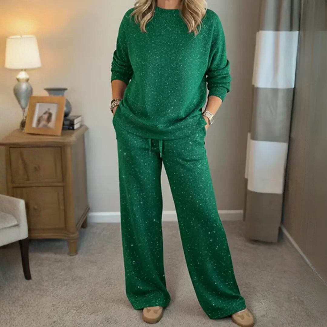 Cozy Two-Piece Set | Plus Size Women's Holiday Outfit